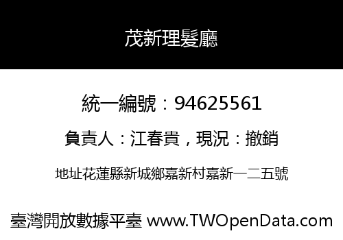 茂新理髮廳