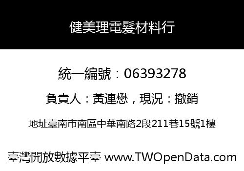 健美理電髮材料行