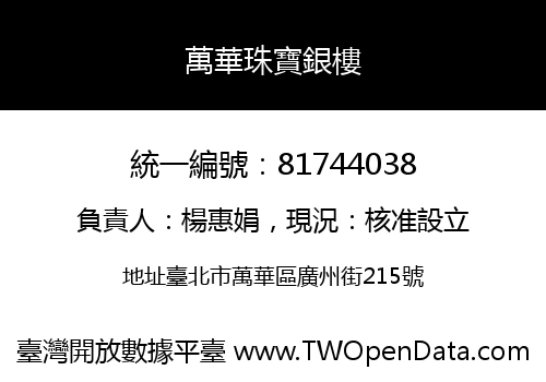 萬華珠寶銀樓