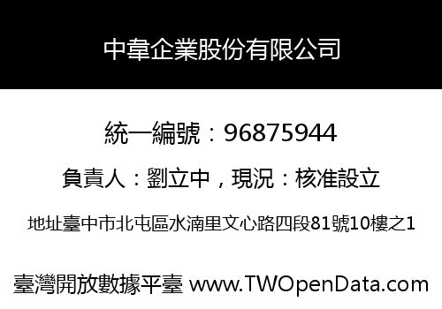 中韋企業股份有限公司