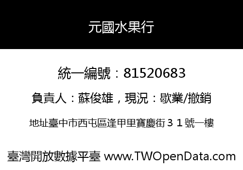 元國水果行