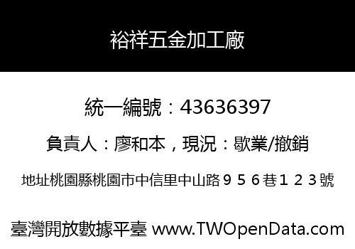 裕祥五金加工廠
