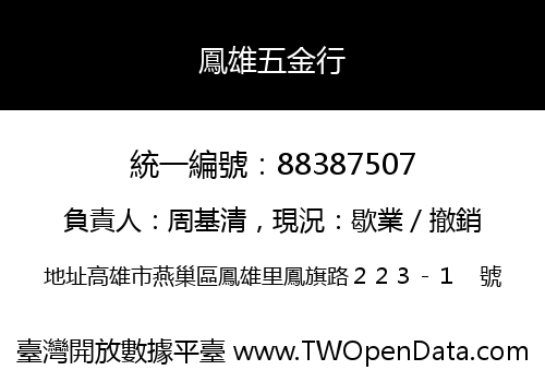 鳳雄五金行