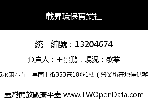 載昇環保實業社