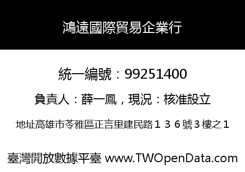 鴻遠國際貿易企業行