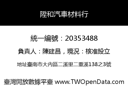 陞和汽車材料行
