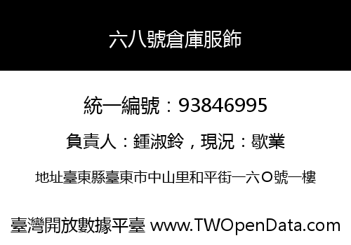 六八號倉庫服飾
