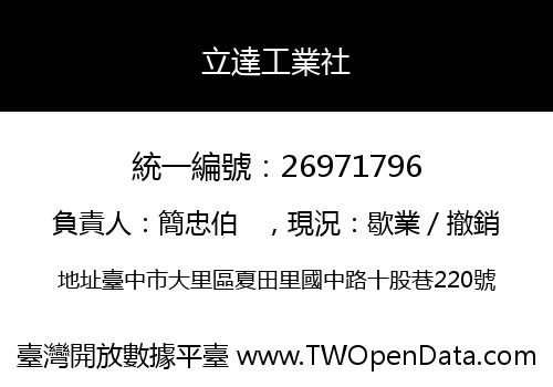 立達工業社
