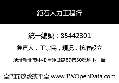鉅石人力工程行