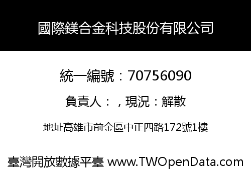 國際鎂合金科技股份有限公司