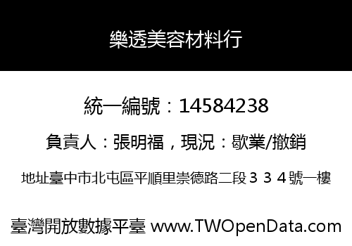 樂透美容材料行