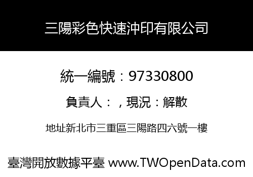 三陽彩色快速沖印有限公司