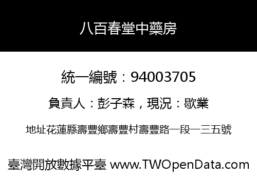 八百春堂中藥房