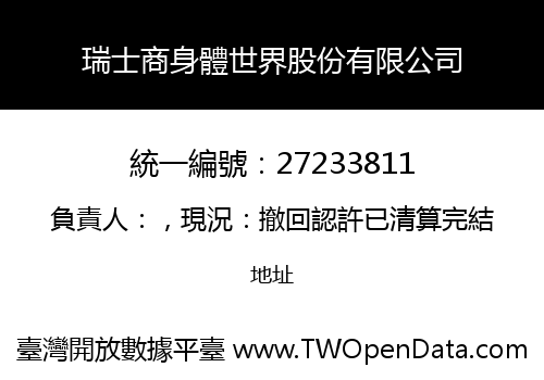 瑞士商身體世界股份有限公司