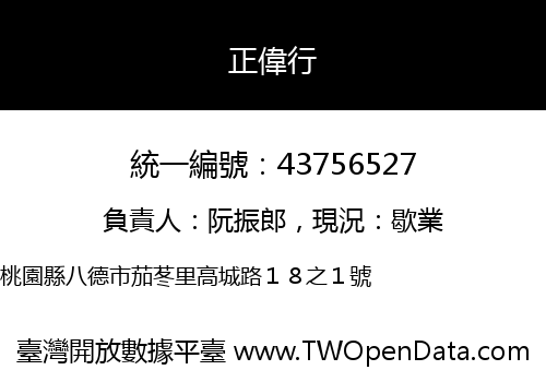 正偉行
