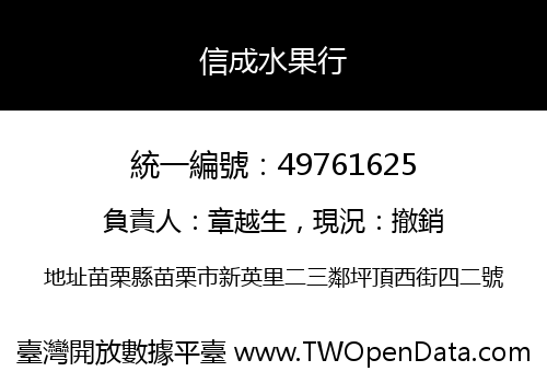 信成水果行