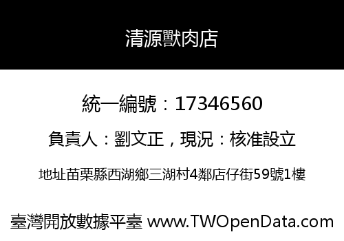 清源獸肉店