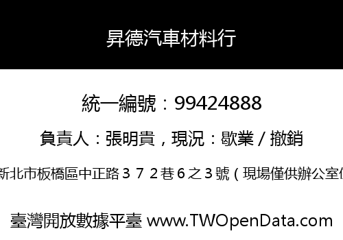 昇德汽車材料行