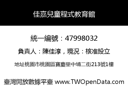 佳嘉兒童程式教育館
