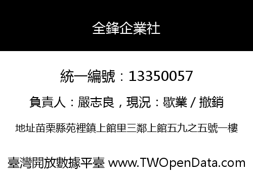 全鋒企業社