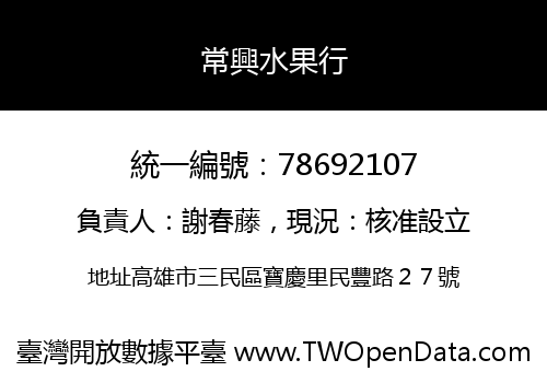 常興水果行