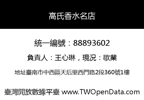 高氏香水名店
