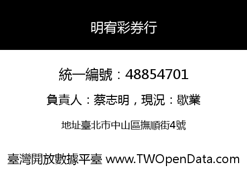 明宥彩券行