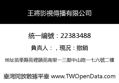 王將影視傳播有限公司