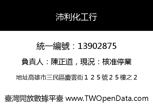 沛利化工行