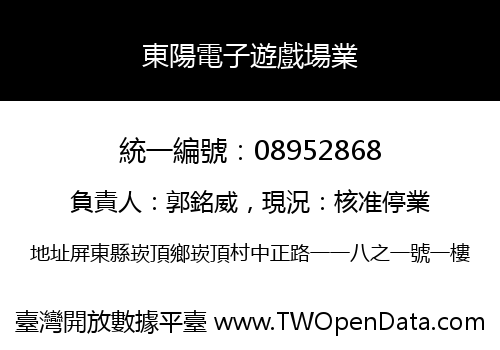 東陽電子遊戲場業