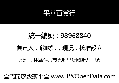 采華百貨行