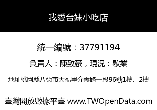我愛台妹小吃店