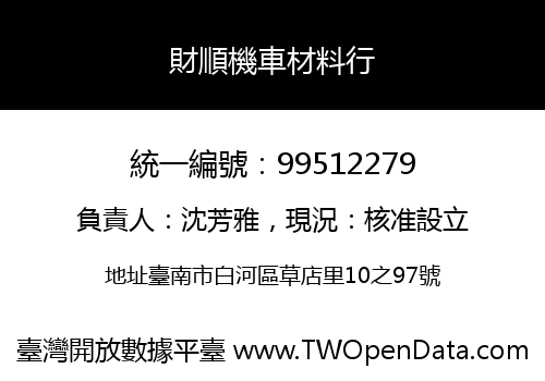 財順機車材料行