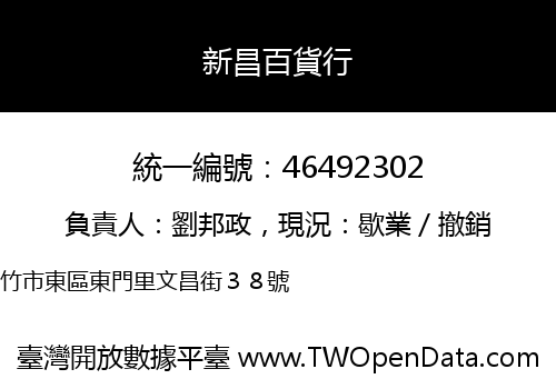 新昌百貨行