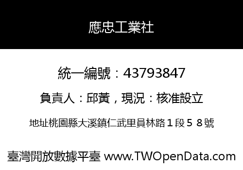 應忠工業社
