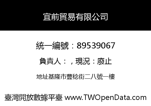 宜前貿易有限公司