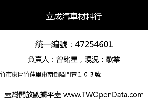 立成汽車材料行