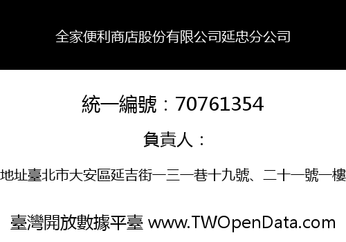 全家便利商店股份有限公司延忠分公司
