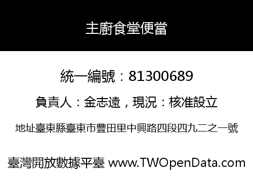 主廚食堂便當