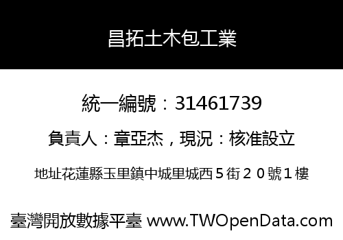 昌拓土木包工業