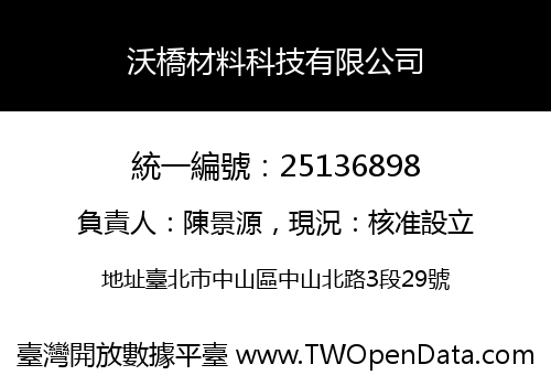 沃橋材料科技有限公司