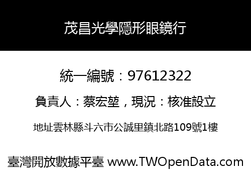 茂昌光學隱形眼鏡行