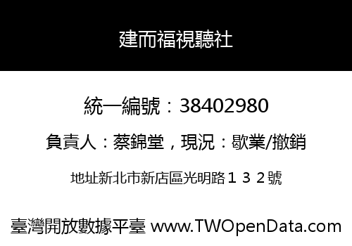 建而福視聽社