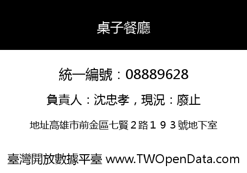 桌子餐廳