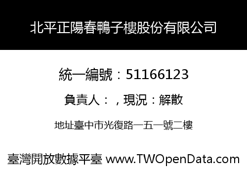 北平正陽春鴨子樓股份有限公司