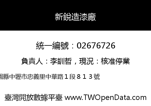 新銳造漆廠