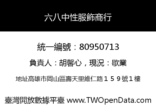 六八中性服飾商行
