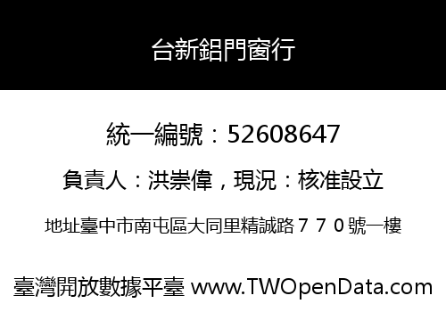 台新鋁門窗行
