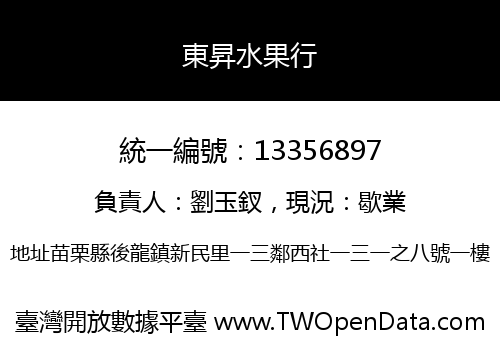 東昇水果行