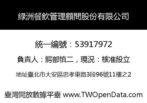 綠洲餐飲管理顧問股份有限公司